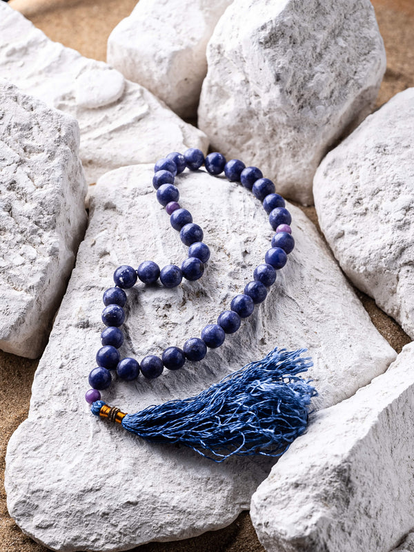 Purple Lapis Lazuli Stone Tasbih (10mm 33 Beads)