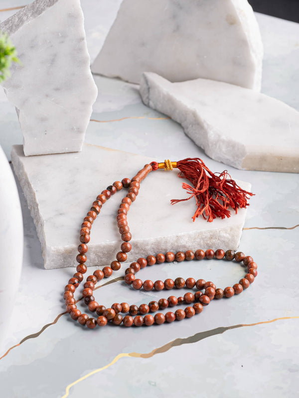 Brown SunSitara Agate/Aqeeq Stone 100 Beads 8mm Tasbih