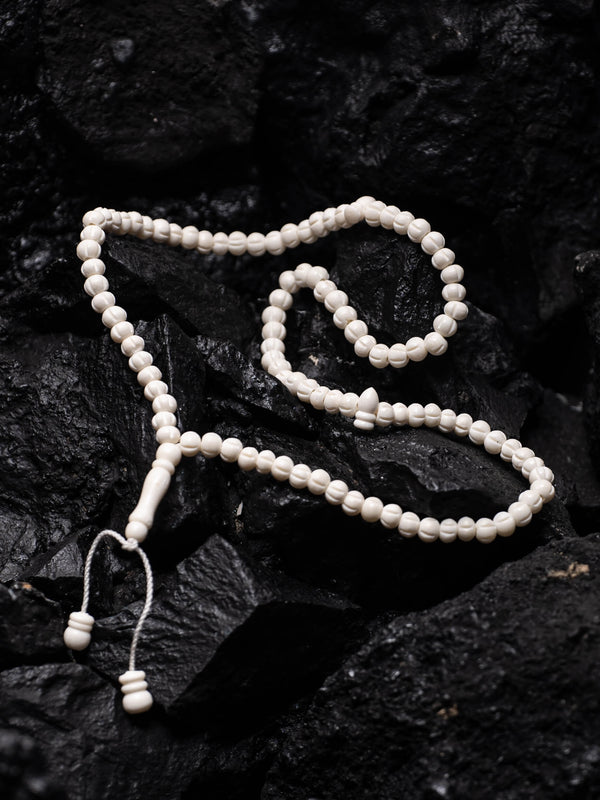 100 Beads Camel Bone Tasbih ( Round & Cut Shape 6mm Bead )